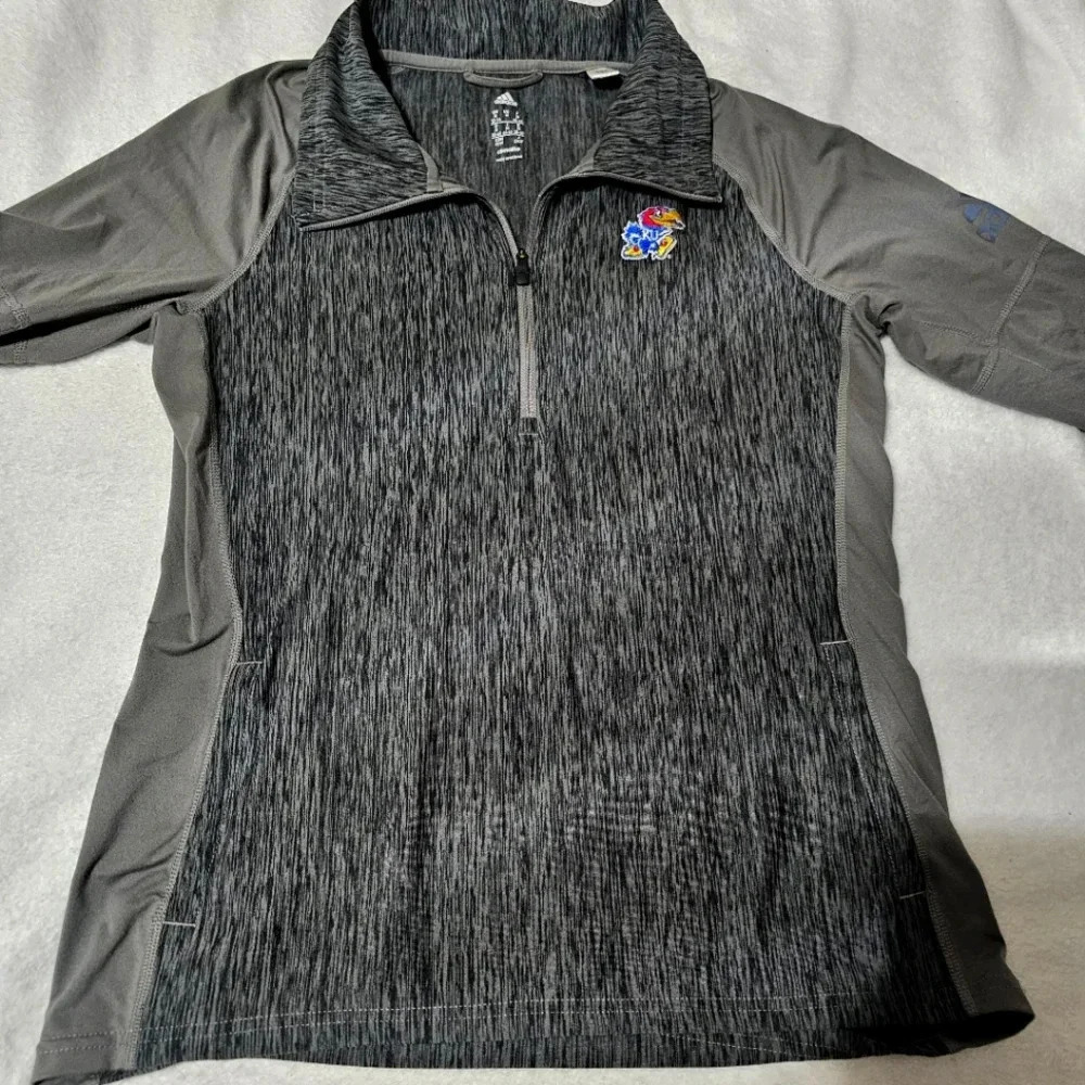 University of Kansas jayhawks adidas climalite track jacket